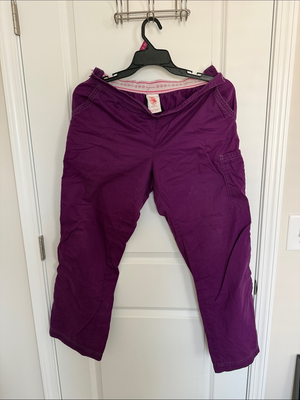Koi Purple Cargo Scrub Pants